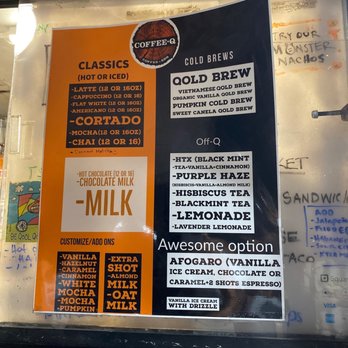 Coffee-Q - Menu - Coffee & Tea Near Me