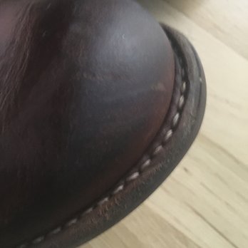 Red Wing - First time I took them in (Spring 2018) they put this scratch on the top. I don't mind a boot that's a little beat up, but you might. - Shoe Stores Near Me - Los Angeles, California