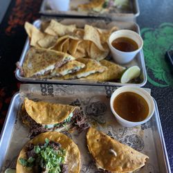 Talkin' Tacos Wellington - Birria Tacos, Quesa Birria with Chips & Carne Asada Taco