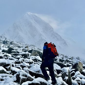 Ian Taylor Trekking - Ascending Kala Patthar, with Pumori in distance - Hiking Near Me - Vail, Colorado Ian Taylor Trekking - Ascending Kala Patthar, with Pumori in distance - Hiking Near Me - Vail, Colorado