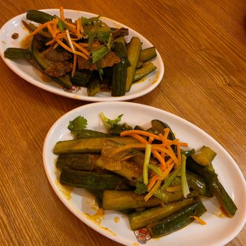 Grandma's Dumpling House - Braised Beef Mixed With Cucumber and Cucumber Salad. - Chinese Near Me - New York, New York Grandma's Dumpling House - Braised Beef Mixed With Cucumber and Cucumber Salad. - Chinese Near Me - New York, New York