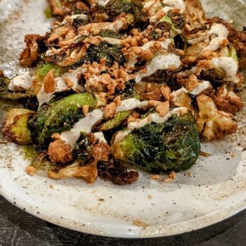 Goen Dining + Bar - My fav crispy brussel & cauliflower. Yum! - Pan Asian Near Me - Kailua, Hawaii