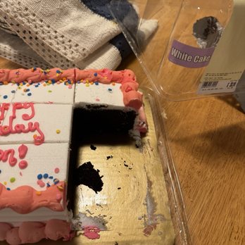 Jewel-Osco - The container was clearly marked "white cake." When it was cut we found that it was chocolate cake. - Grocery Near Me - Plainfield, Illinois Jewel-Osco - The container was clearly marked "white cake." When it was cut we found that it was chocolate cake. - Grocery Near Me - Plainfield, Illinois