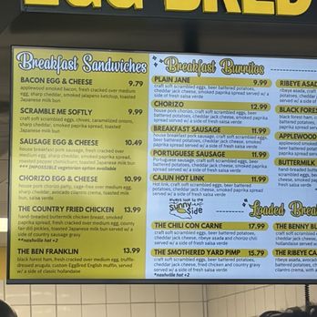 Eggbred - Menu - Breakfast & Brunch Near Me - Long Beach, California