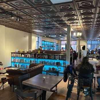 Novel - interior from where we were sitting in the corner - Cafes Near Me - Portland, Maine