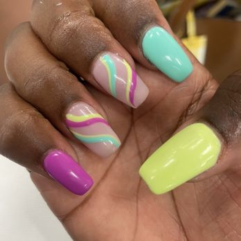 Mai Nails Lounge - Acrylic summer nails done by Cam - Nail Salons Near Me - Yonkers, New York Mai Nails Lounge - Acrylic summer nails done by Cam - Nail Salons Near Me - Yonkers, New York