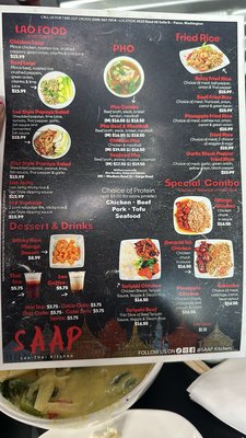 Menu photo 2 Saap Kitchen Lao Thai Pasco, WA Menu photo 2 Saap Kitchen Lao Thai Pasco, WA