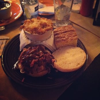 Smokin' With Chris - Pulled pork sandwich with mac n' cheese and cornbread. So good! - Barbeque Near Me - Southington, Connecticut Smokin' With Chris - Pulled pork sandwich with mac n' cheese and cornbread. So good! - Barbeque Near Me - Southington, Connecticut