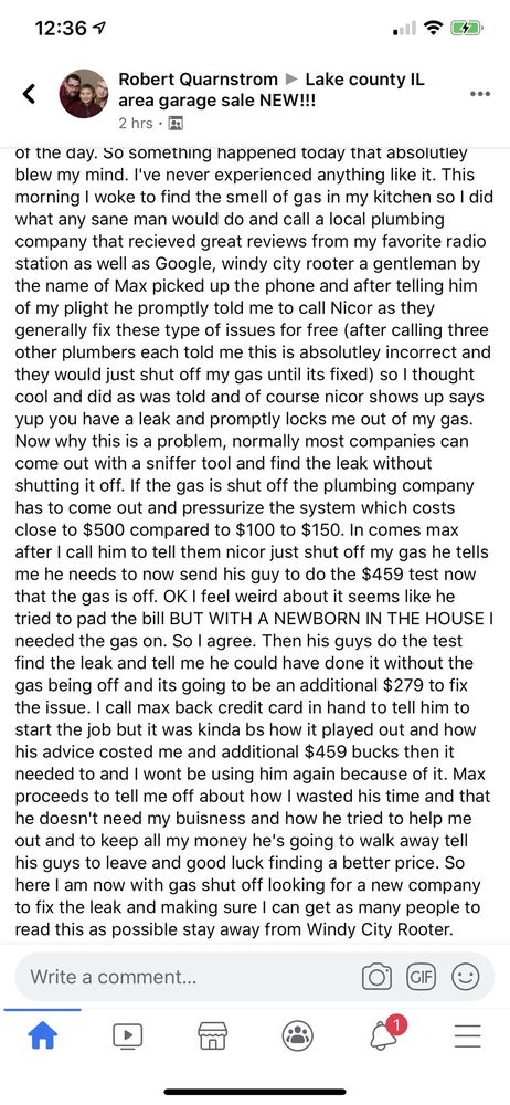 Slide of Windy City Rooter