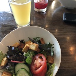 House side salad, summer shandy and a Bourbon Baller House side salad, summer shandy and a Bourbon Baller