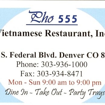 Pho 555 - Vietnamese Near Me - Denver, Colorado