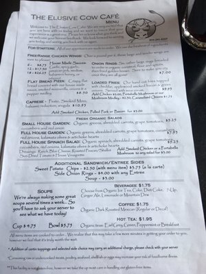 Menu photo 3 The Elusive Cow Cafe Bellevue, KY