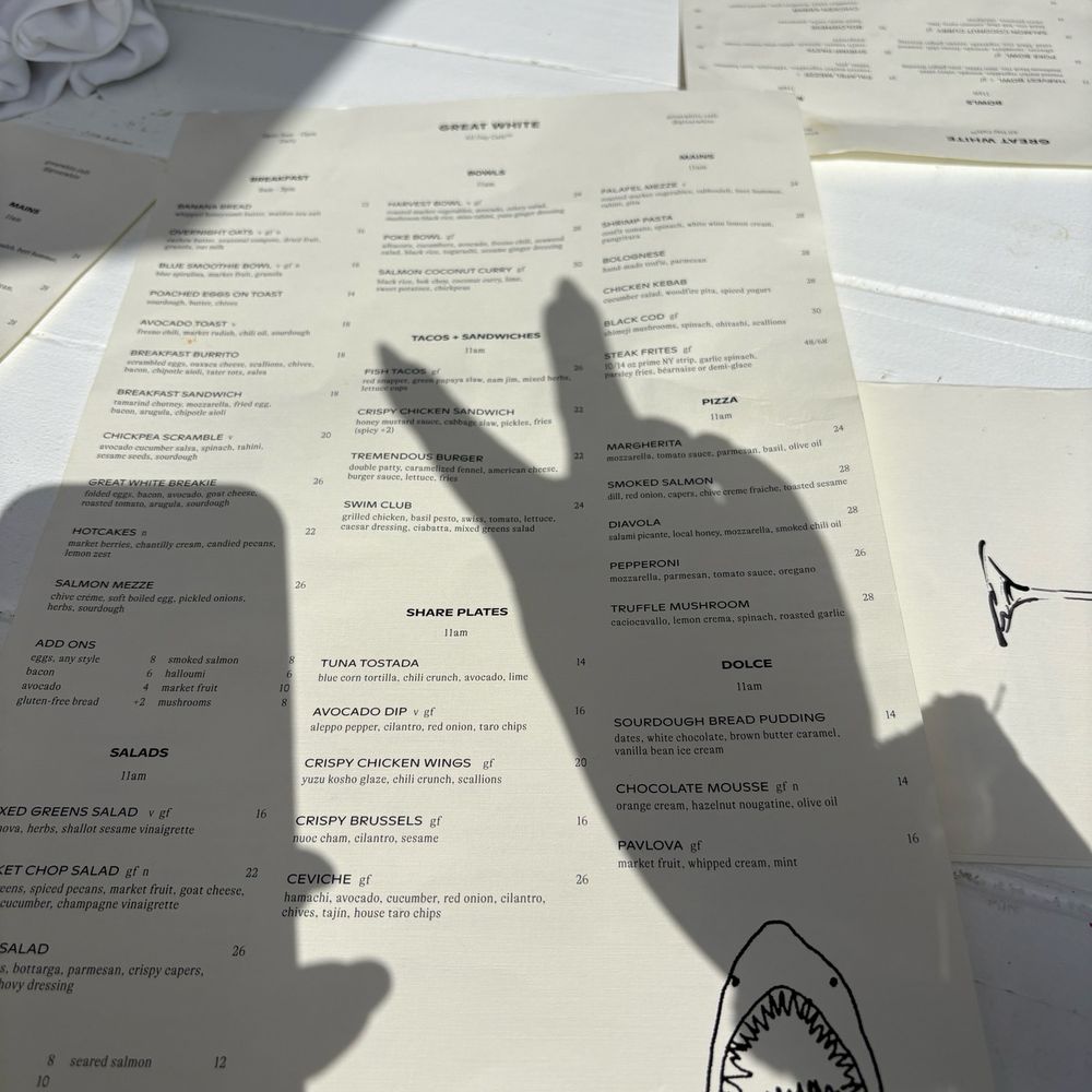 Great White - Cafes Near Me - Los Angeles, California