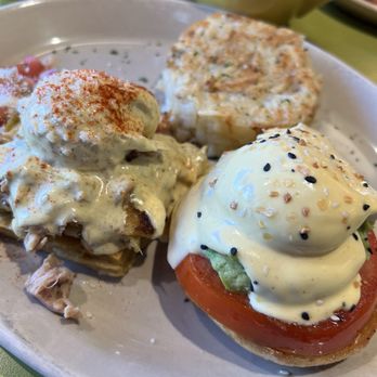 Snooze, an A.M. Eatery - Eggs Benedict Duo - Breakfast & Brunch Near Me - Denver, Colorado
