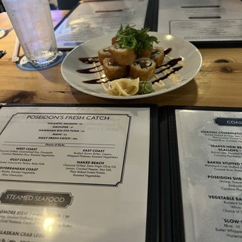 Poseidon - Supercrunch sushi roll - Seafood Near Me - Hilton Head Island, South Carolina Poseidon - Supercrunch sushi roll - Seafood Near Me - Hilton Head Island, South Carolina