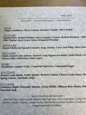 Menu photo 6 Mana Restaurant Leavenworth, WA Menu photo 6 Mana Restaurant Leavenworth, WA