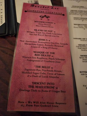 Menu photo 6 Annabel Lee Tavern Baltimore, MD