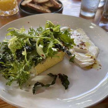 The Lark - Frittata with mushroom and goat cheese ricotta. - New American Near Me - Santa Barbara, California The Lark - Frittata with mushroom and goat cheese ricotta. - New American Near Me - Santa Barbara, California