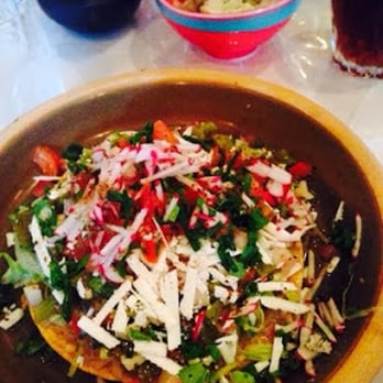 Lucky Lupitas - Veggie Tostada $10.90 - Mexican Near Me - North Adelaide, SA Lucky Lupitas - Veggie Tostada $10.90 - Mexican Near Me - North Adelaide, SA