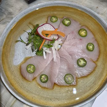 Yume Sushi Bar - Yellowtail Sashimi with Serrano - Sushi Bars Near Me - Calabasas, California