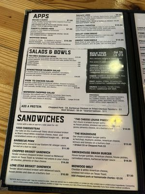 Menu photo 2 Midwood Smokehouse Charlotte, NC Menu photo 2 Midwood Smokehouse Charlotte, NC