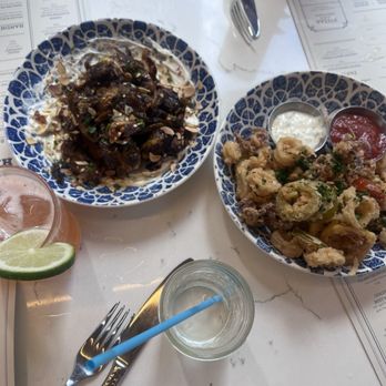 The Hampton Social - ROASTED BRUSSELS SPROUTS COOPERS BEACH CALAMARI - Seafood Near Me - Dallas, Texas The Hampton Social - ROASTED BRUSSELS SPROUTS COOPERS BEACH CALAMARI - Seafood Near Me - Dallas, Texas