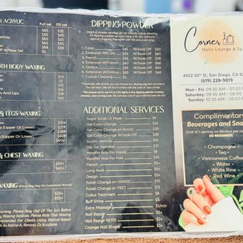 Corner Nails Lounge & Spa - Nail Salons Near Me - San Diego, California