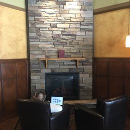 Nice spot in front of the fireplace