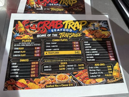 Menu photo 1 Crab Trap Chattanooga, TN Menu photo 1 Crab Trap Chattanooga, TN