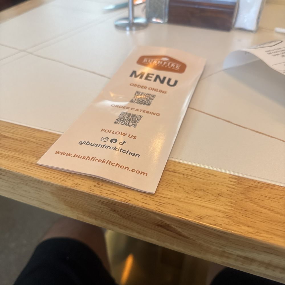 Bushfire Kitchen - Picture of menu - American Near Me - Cypress, California