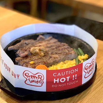 Pepper Lunch - Angus beef 10 oz. with bowl of rice (not pictured) for $14.90 - Teppanyaki Near Me - Irvine, California
