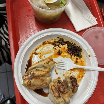 Tasty Dumpling - 15. Wonton Noodle Soup 1. Chives and Pork Fried Dumplings Plate - Chinese Near Me - New York, New York