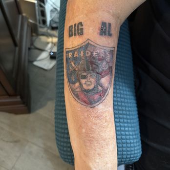 Bumpy Munoz Tattoos - New Tat with dressing on! Can't wait to see it in a few days!!! - Tattoo Near Me - Visalia, California