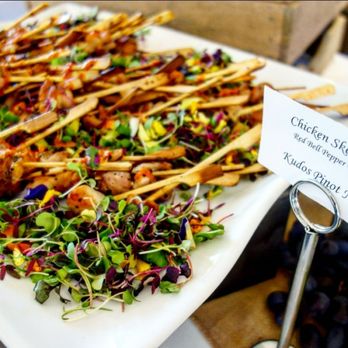 Cater This! - Grilled Chicken Skewers, Red Bell Pepper Pesto - Caterers Near Me