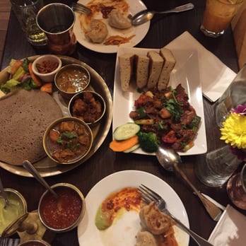 Himalayan Yak - Phaparko Shendo platter (left) and Yak Shapta. - Himalayan/Nepalese Near Me - Jackson Heights, New York Himalayan Yak - Phaparko Shendo platter (left) and Yak Shapta. - Himalayan/Nepalese Near Me - Jackson Heights, New York