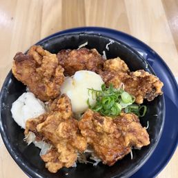 Chicken karage rice bowl Chicken karage rice bowl