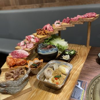 GAN-HOO BBQ - Meat Staircase - Barbeque Near Me - Flushing, New York GAN-HOO BBQ - Meat Staircase - Barbeque Near Me - Flushing, New York