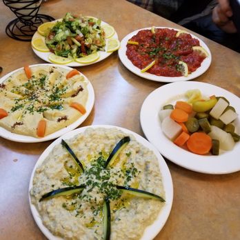 Kabul Kabob - Hummus, salad, baba gannouj, pickle etc - Afghan Near Me - Bridgeview, Illinois