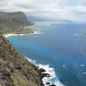 Makapu'u Point Lighthouse Trail - View from first lookout - you can see the channel in the water - Hiking Near Me - Honolulu, Hawaii