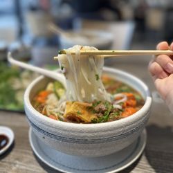 Bo kho with rice noodles