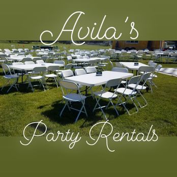 Avila’s Party Rentals - Park party table and chair setup. - Party Supplies Near Me - Apple Valley, California Avila’s Party Rentals - Park party table and chair setup. - Party Supplies Near Me - Apple Valley, California