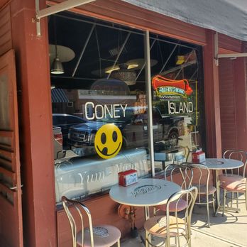 Coney Island - a smiley face in the window - Hot Dogs Near Me - Galesburg, Illinois Coney Island - a smiley face in the window - Hot Dogs Near Me - Galesburg, Illinois