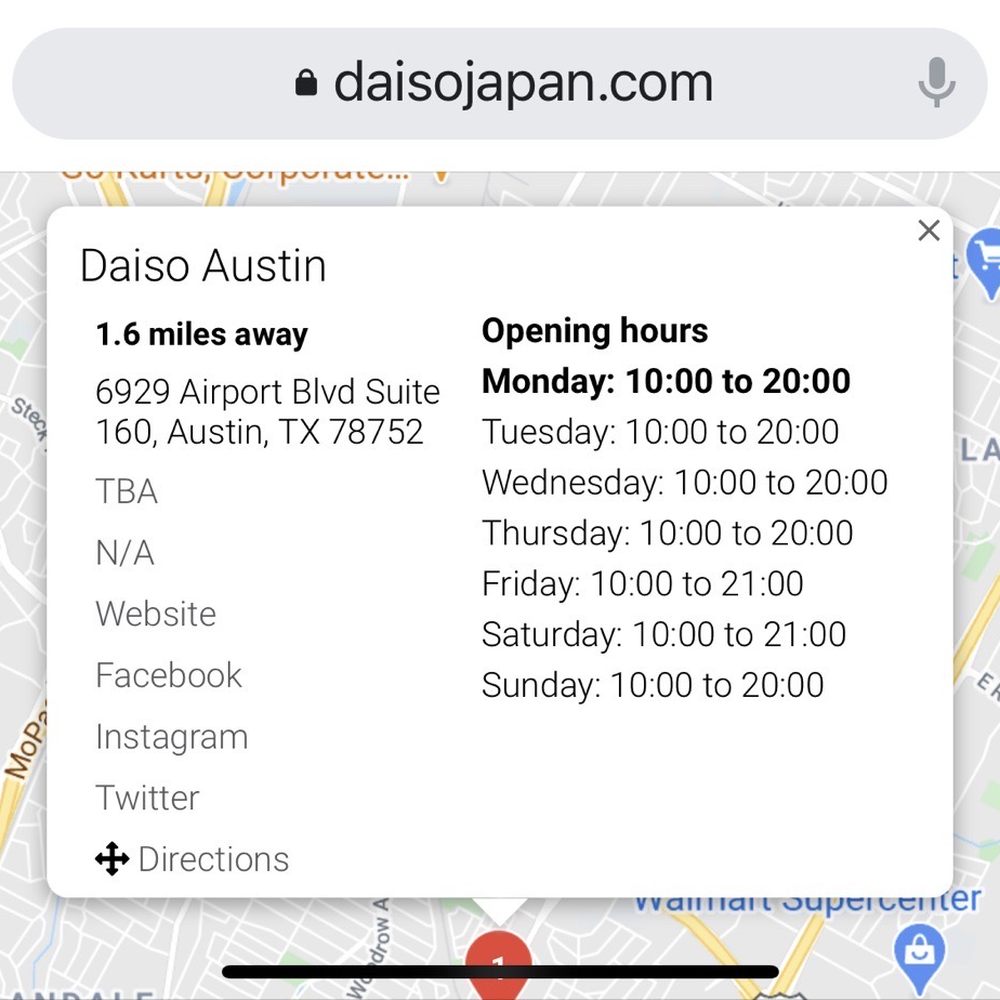 Daiso - Open 10am to 8pm Sun-Thu; 10am to 9pm Fri-Sat. - Department Stores Near Me - Austin, Texas