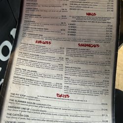 Jail House Junction Cafe - Menu zoom in!