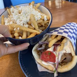 Lamb and Beef Gyro & Greek Fries Lamb and Beef Gyro & Greek Fries