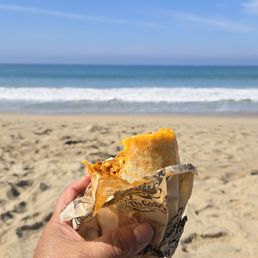 Breakfast burritos are even better at the beach Breakfast burritos are even better at the beach