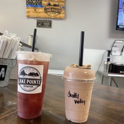 Lake Pointe Nutrition - Betty White Beauty tea and Chunky Monkey shake! AKA The usual. When it's so good, why mess with the best??