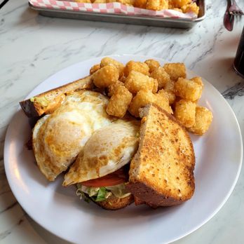 Garage Bar and Grill - BLT with egg and rots. So good - New American Near Me - Herriman, Utah Garage Bar and Grill - BLT with egg and rots. So good - New American Near Me - Herriman, Utah