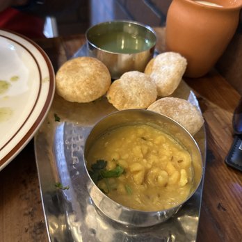 Swaraj India - Pani puri with ragda ( white peas curry) - Indian Near Me - Santa Clara, California Swaraj India - Pani puri with ragda ( white peas curry) - Indian Near Me - Santa Clara, California