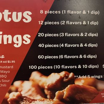 Lotus Fusion - Wing Menu - Beverage Store Near Me - Sacramento, California
